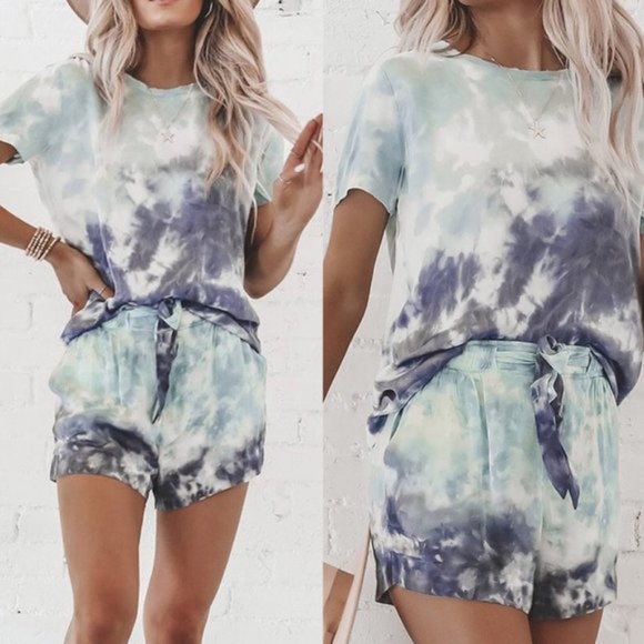 Pants - Tie Dye Shorts set